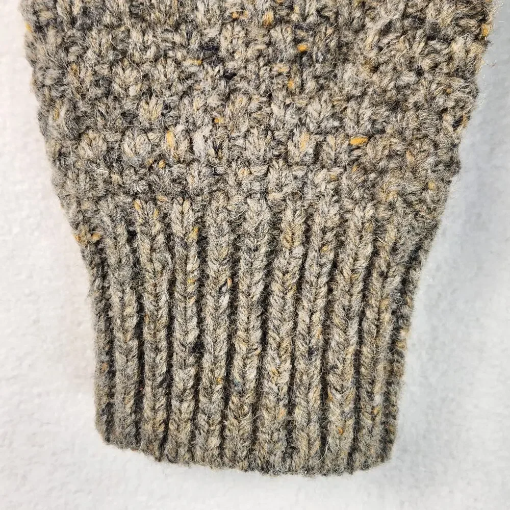 Cynthia Rowley Open Cardigan Sweater Women’s M Wool Blend Brown Chunky Knit EUC - Picture 7 of 16